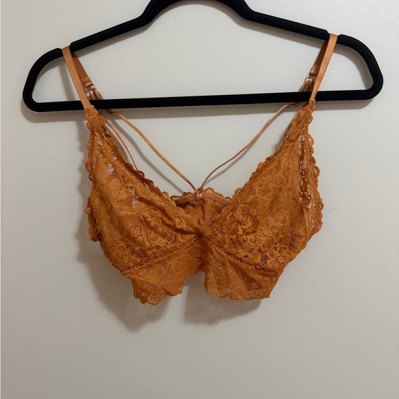 aerie Other - Aerie Lace Bralette in Rich Orange